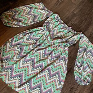 Off shoulder long sleeve dress